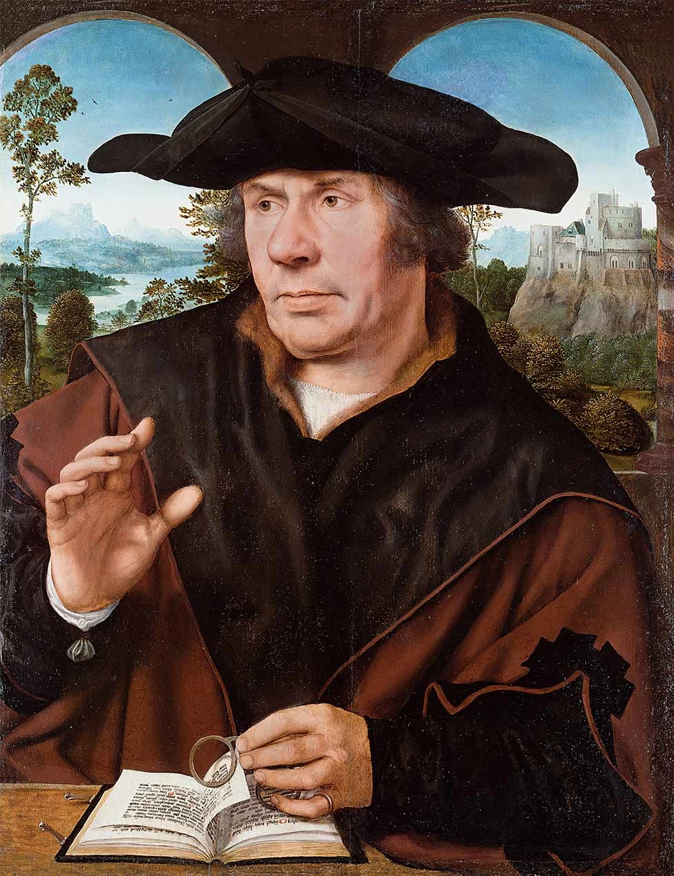 II - La Galleria di Cornelis van der Geest, Rubenshuis, Anversa, opera di Quentin Matsys, Ritratto di uno studioso